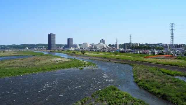 日野市　多摩川河川敷