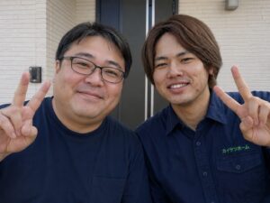 小金井市の不用品回収 Y様とカイケツホームスタッフ